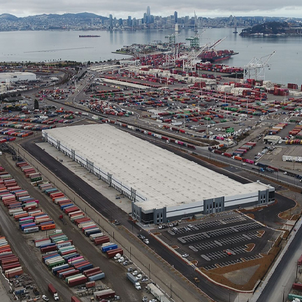 Port Of Oakland Warehouse Aerial Feature