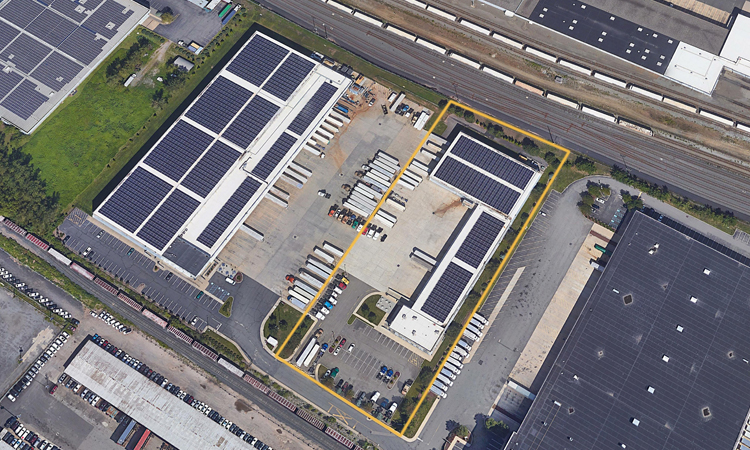 200 Polar Way Warehouse Solar Panels Aerial Photo