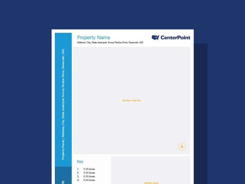 CenterPoint 2 Page Brochure Template Thumbnail