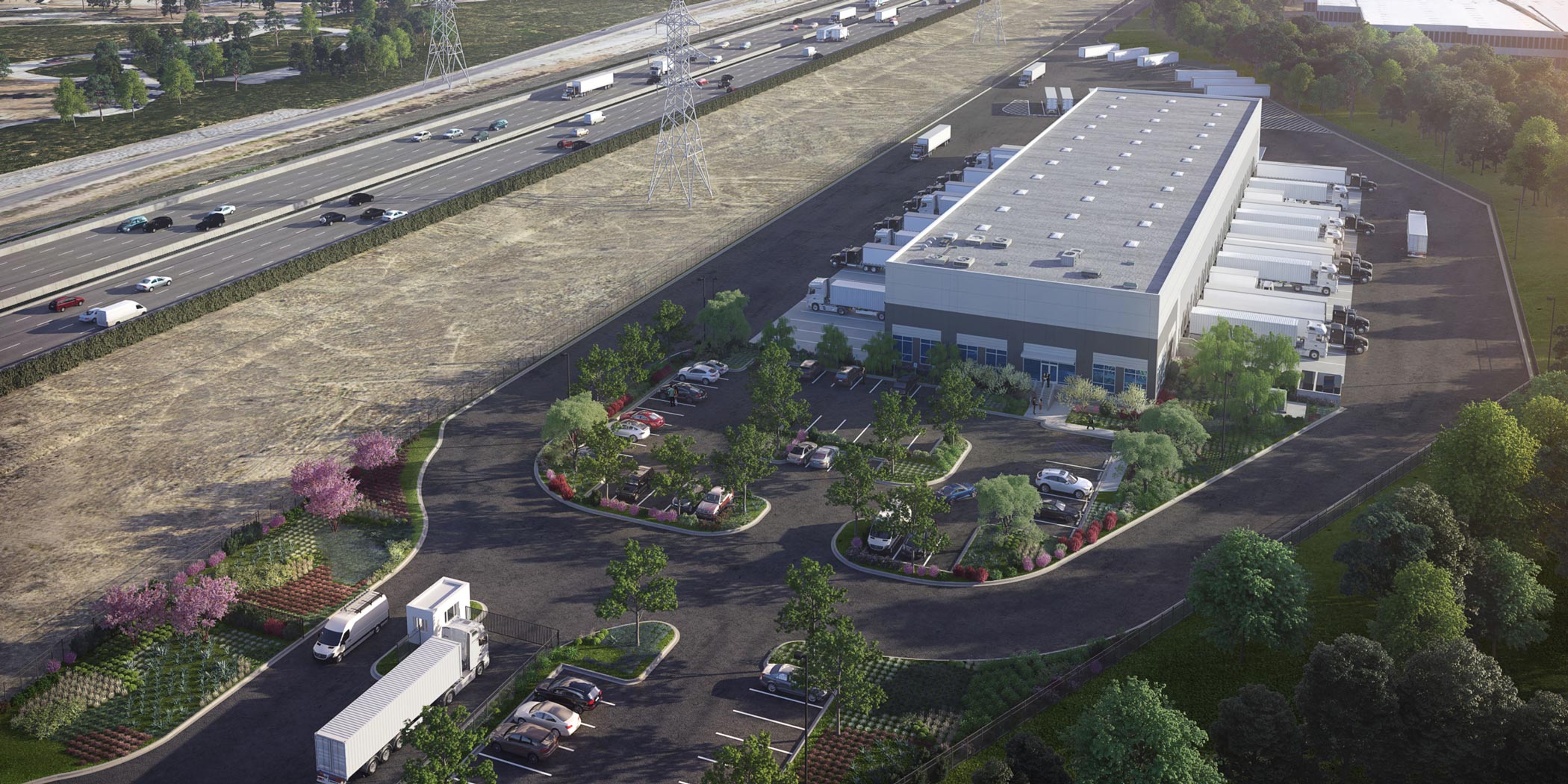 CenterPoint Facility Aerial Cam Rendering