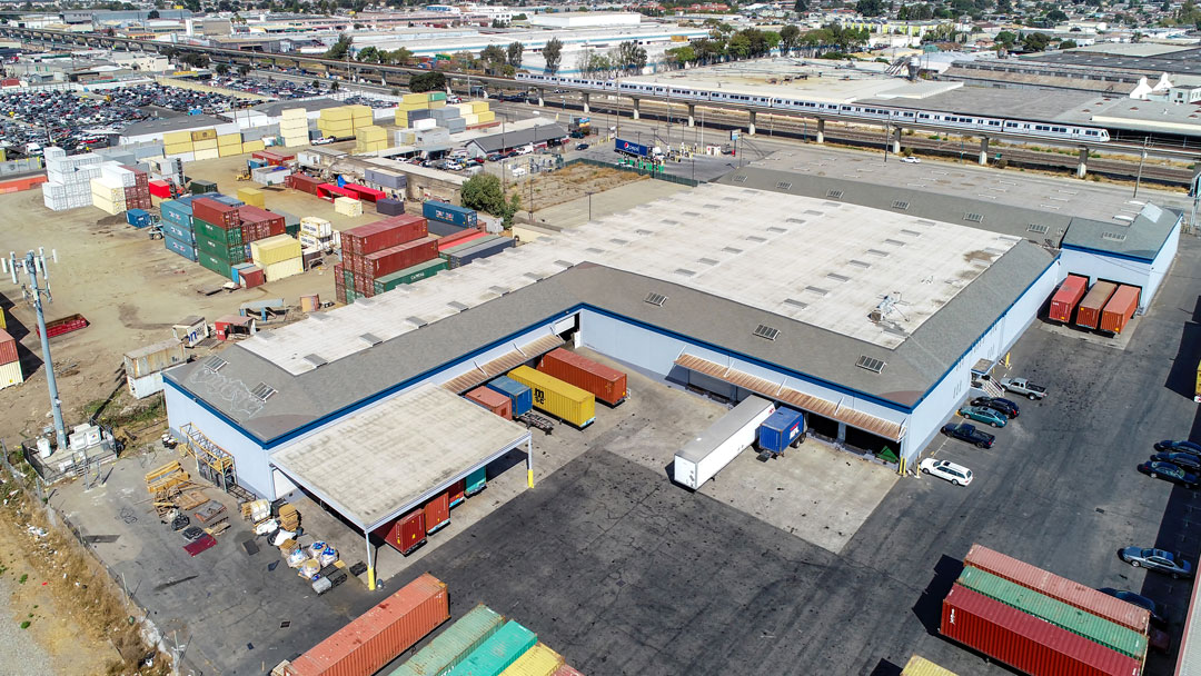 8707 San Leandro Street Industrial Building Aerial