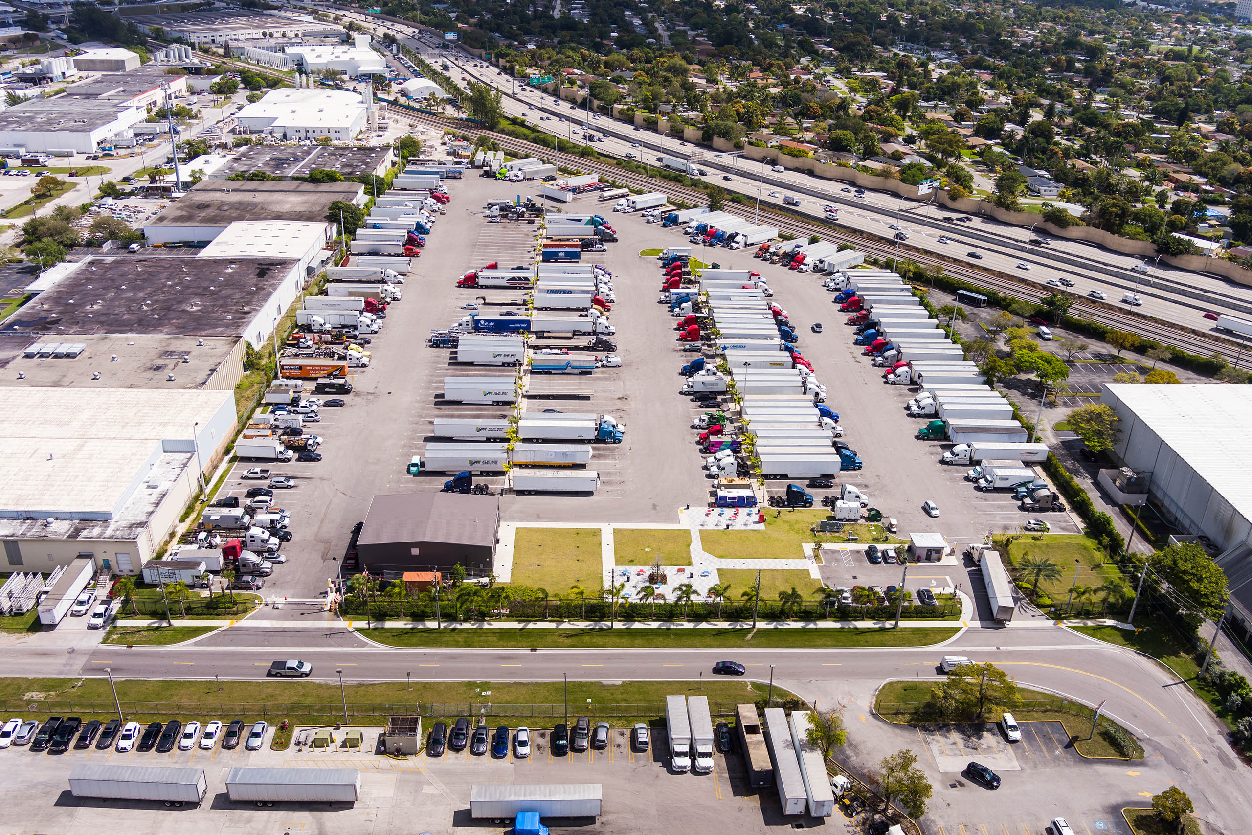 CenterPoint Miami Truck Yard Aerial Photo